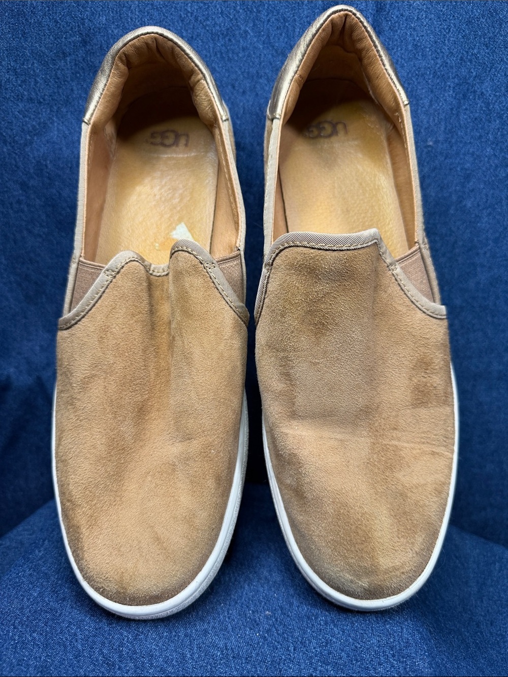 UGG Men’s Tan Suede Slip-On Loafers
